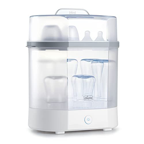 New Chicco Baby Bottle Steam Sterilizer 3 in 1 Modular System (White/Grey) - Kidsy