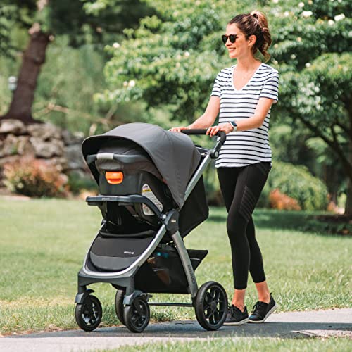 New Chicco Bravo Quick - Fold Stroller (Black) - Kidsy