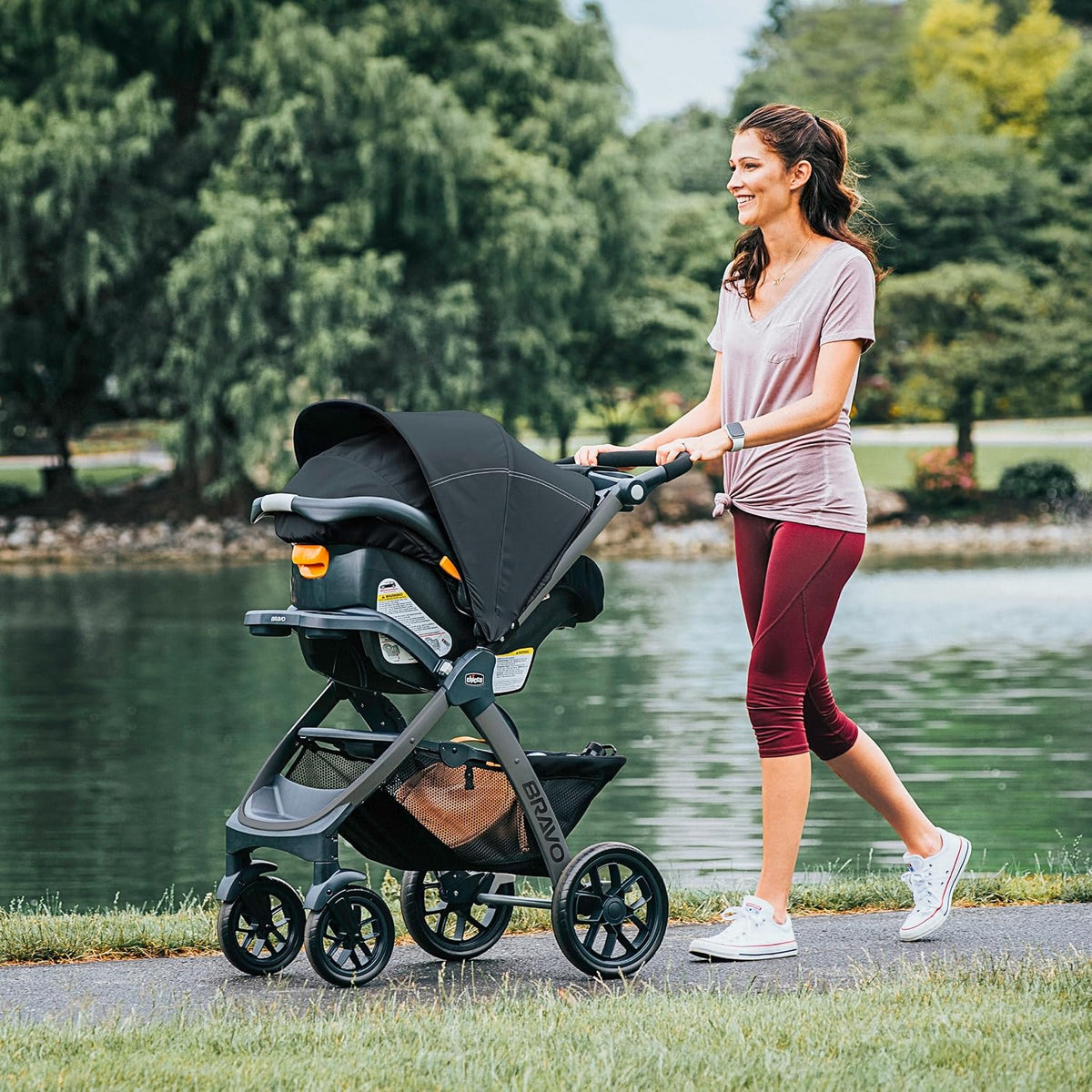New Chicco Bravo Sport 3-in-1 Travel System (Iron) - Kidsy