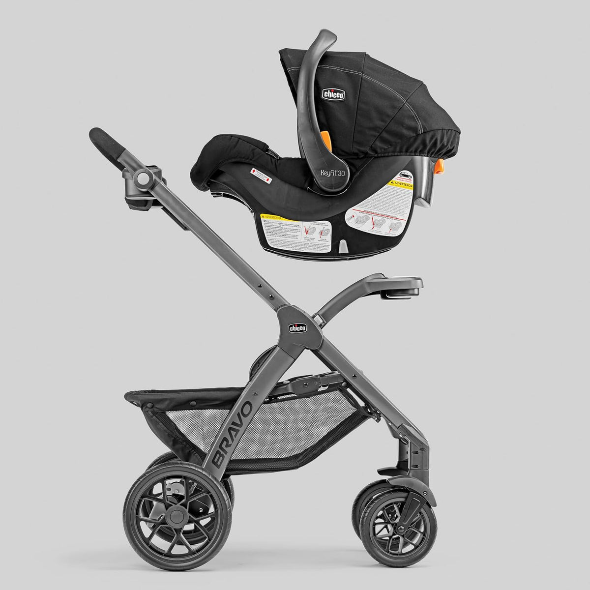 New Chicco Bravo Sport 3-in-1 Travel System (Iron) - Kidsy