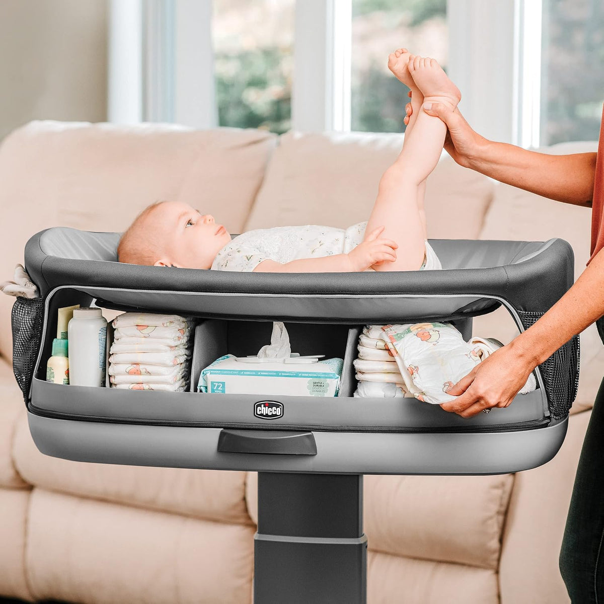 New Chicco Close to You SE Changer & Organizer (Grey) - Kidsy