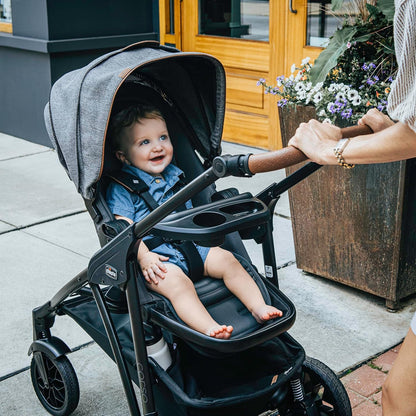 New Chicco Corso Primo Modular Quick - Fold Stroller with Infant Car Seat Adapter (Summit/Grey) - Kidsy