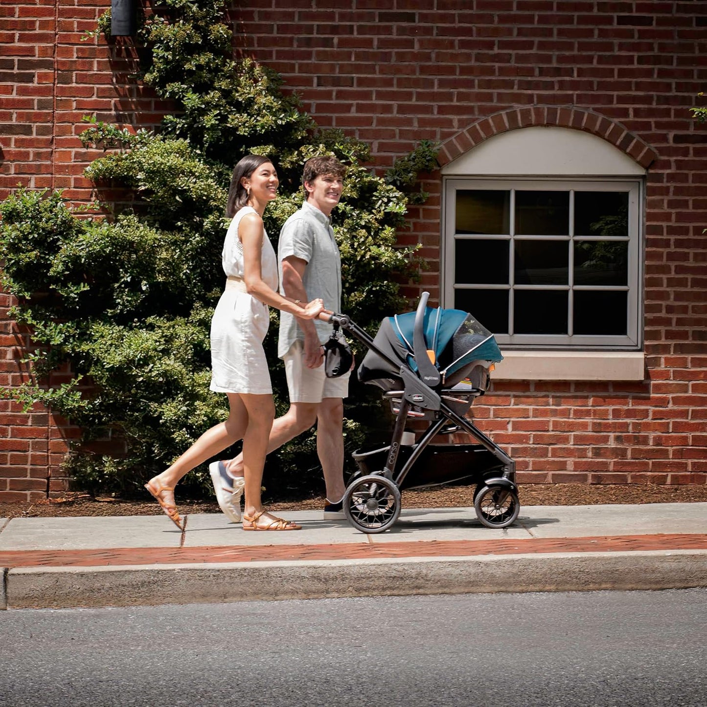 New Chicco Corso Primo Modular Quick - Fold Stroller with Infant Car Seat Adapter (Summit/Grey) - Kidsy