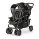 New Chicco Cortina Together Double Stroller - Minerale (Black/Silver) - Kidsy