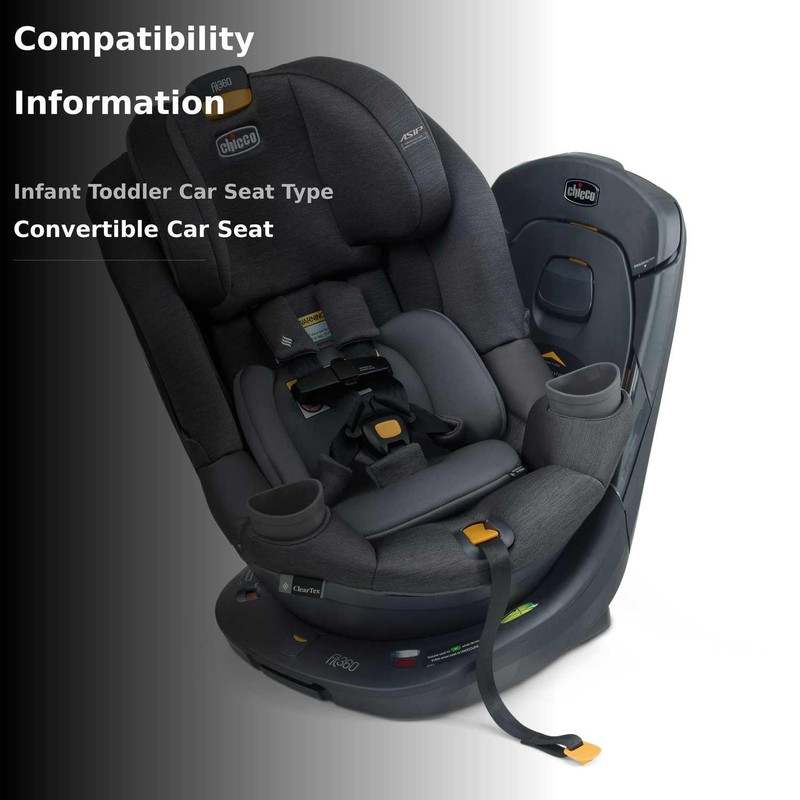 New Chicco Fit360 ClearTex Rotating Convertible Car Seat (Carbon Grey) - Kidsy