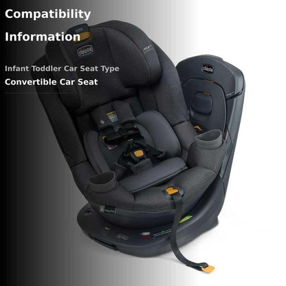 New Chicco Fit360 ClearTex Rotating Convertible Car Seat (Carbon Grey) - Kidsy