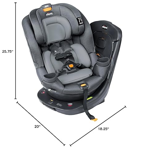New Chicco Fit360 ClearTex Rotating Convertible Car Seat (Drift) - Kidsy