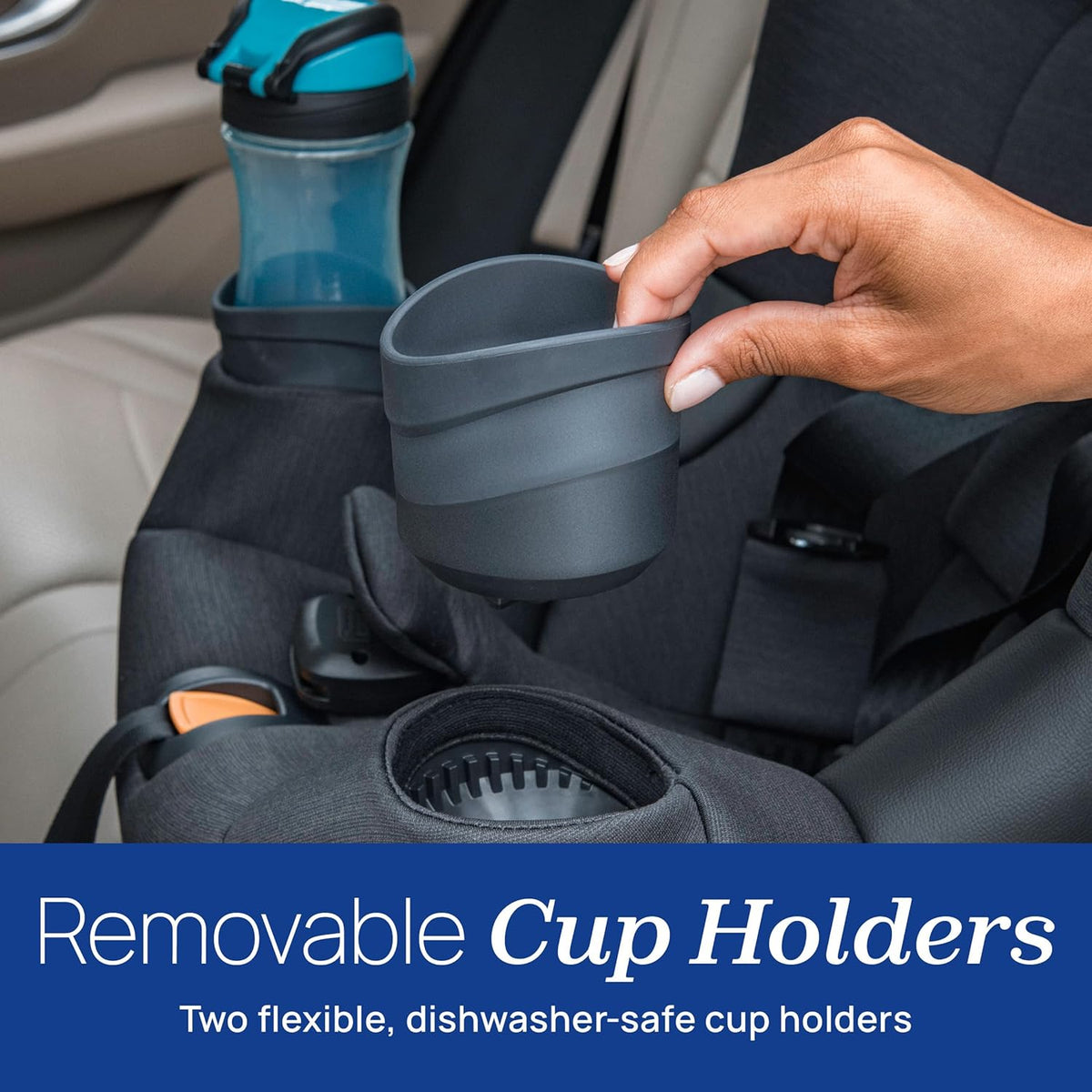 New Chicco Fit360 ClearTex Rotating Convertible Car Seat (Titanium/Grey) - Kidsy