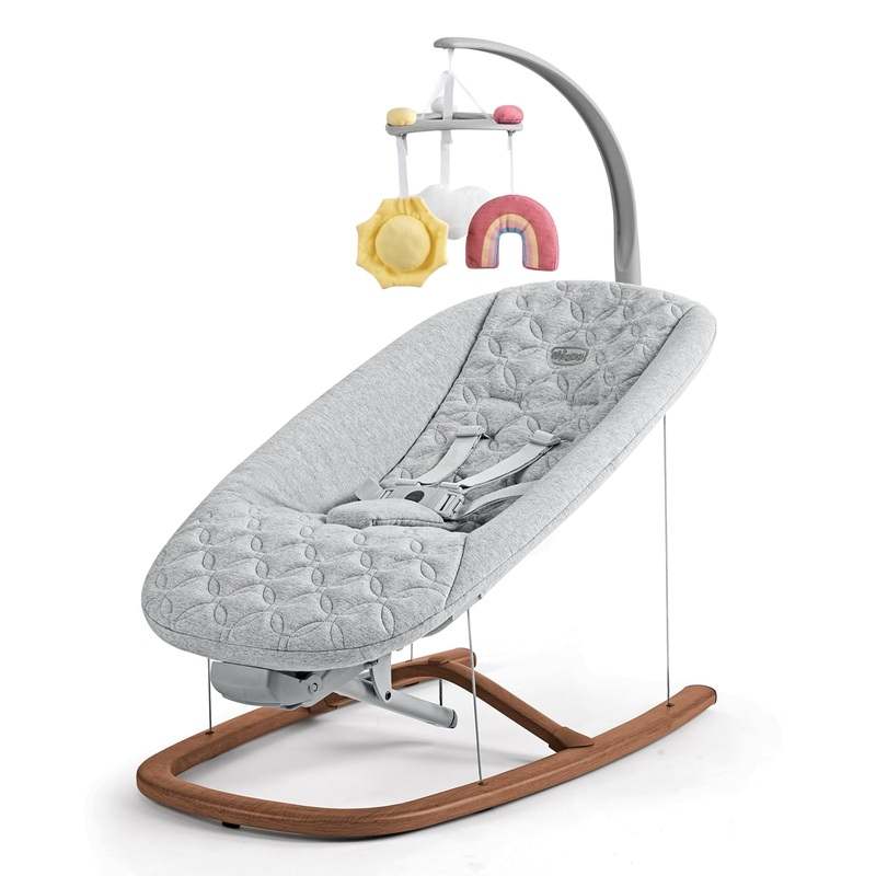 New Chicco Float Baby Bouncer Seat (Cloud/Grey) - Kidsy