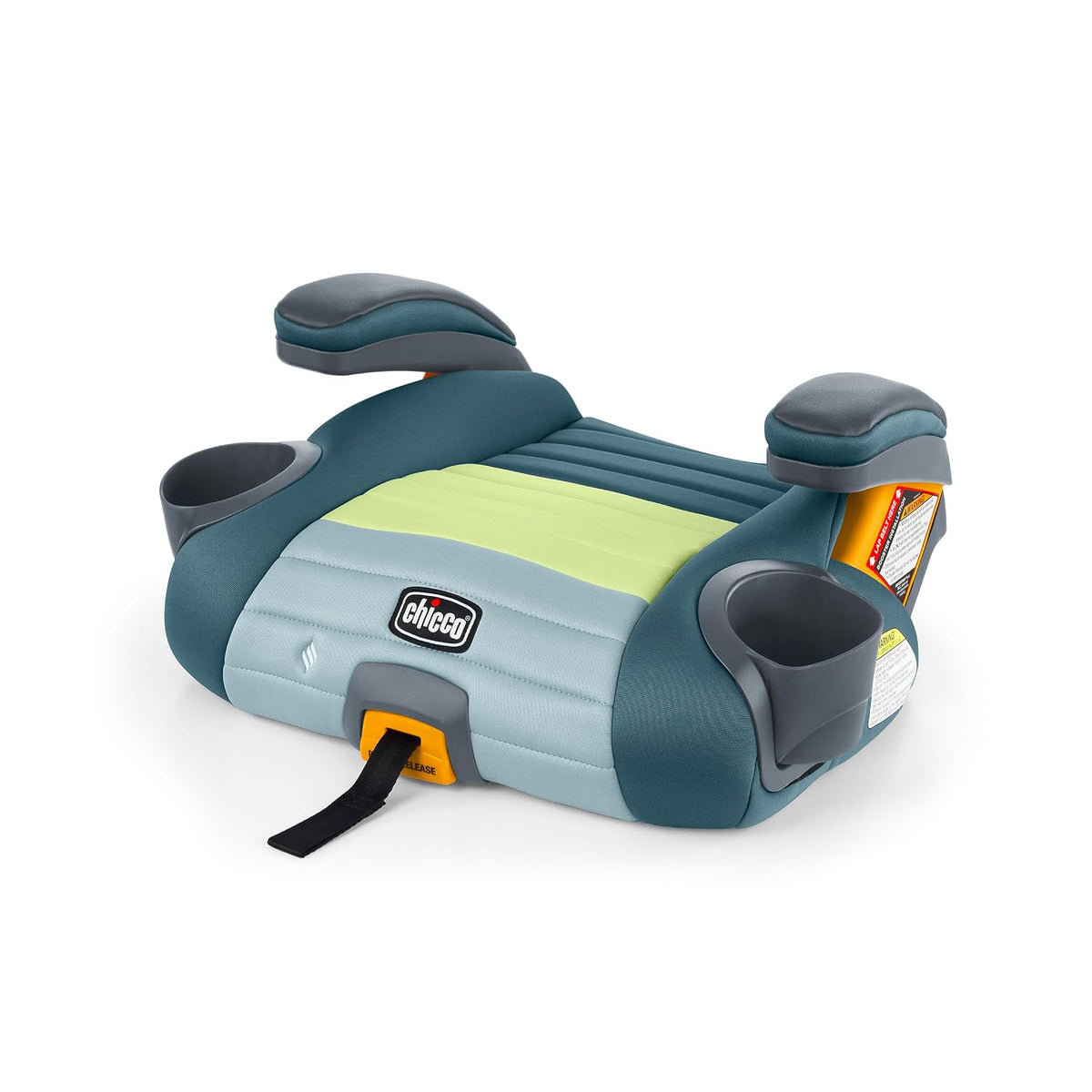 New Chicco GoFit ClearTex Plus Backless Belt-Positioning Booster Car Seat (Tropic Green) - Kidsy