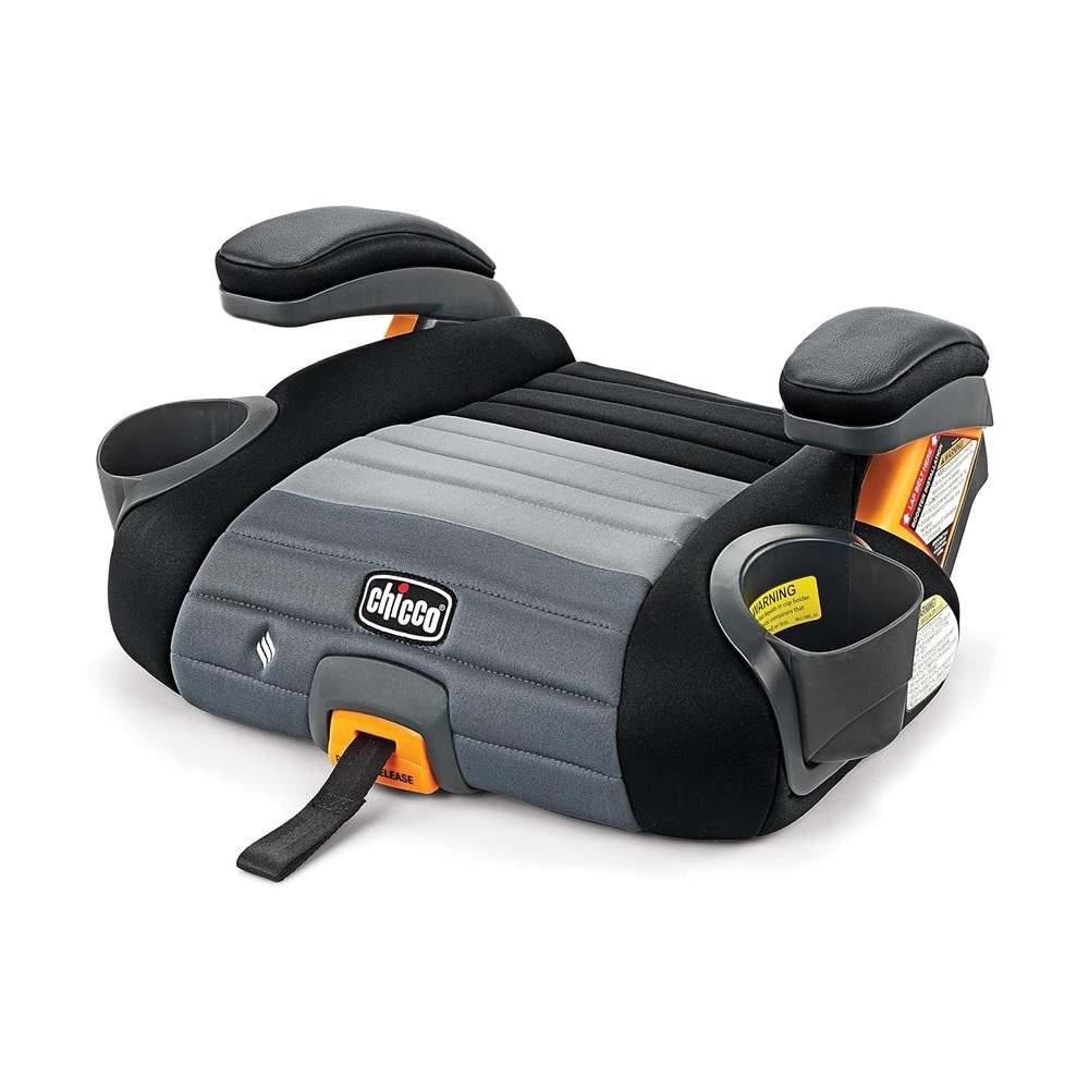 New Chicco GoFit ClearTex Plus Backless Booster Car Seat (Obsidian/Black) - Kidsy