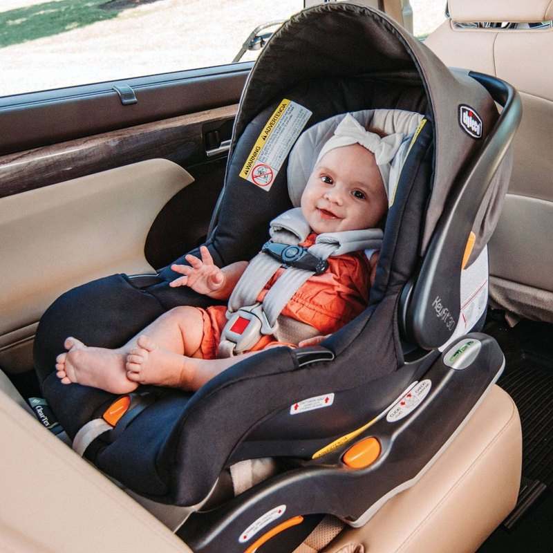 New Chicco KeyFit 30 ClearTex Infant Car Seat and Base - Pewter - Kidsy