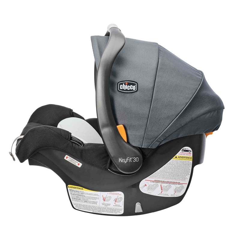 New Chicco KeyFit 30 ClearTex Infant Car Seat and Base - Pewter - Kidsy
