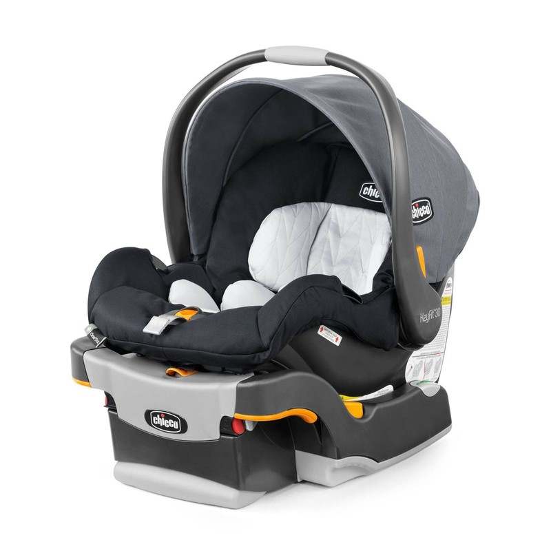 New Chicco KeyFit 30 ClearTex Infant Car Seat and Base - Pewter - Kidsy