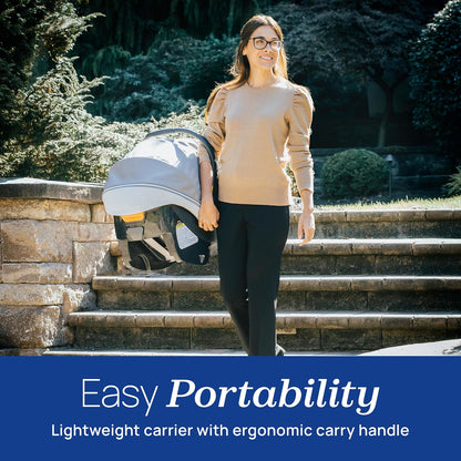 New Chicco KeyFit Max Zip ClearTex Infant Car Seat and Base (Sierra/Beige) - Kidsy