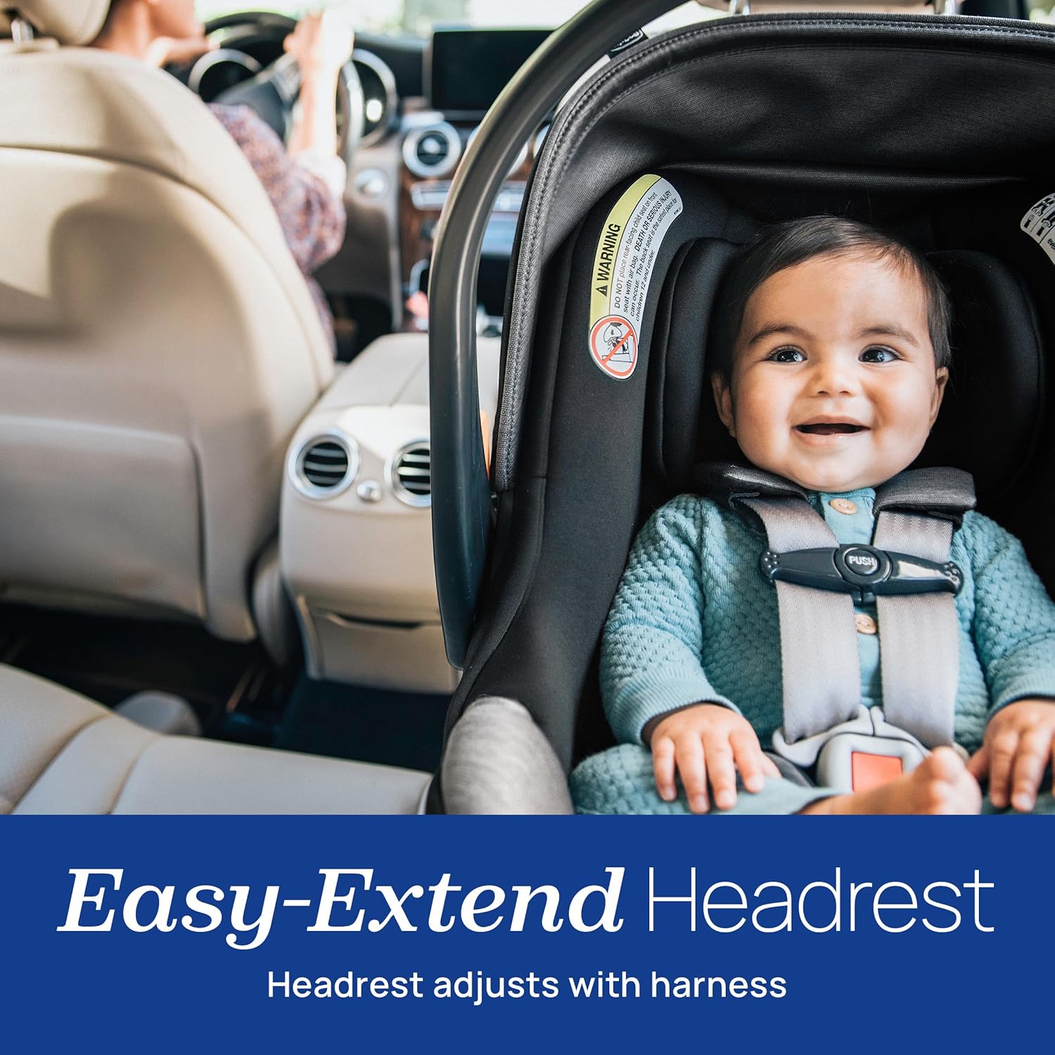 New Chicco KeyFit Max Zip ClearTex Infant Car Seat and Base (Sierra/Beige) - Kidsy