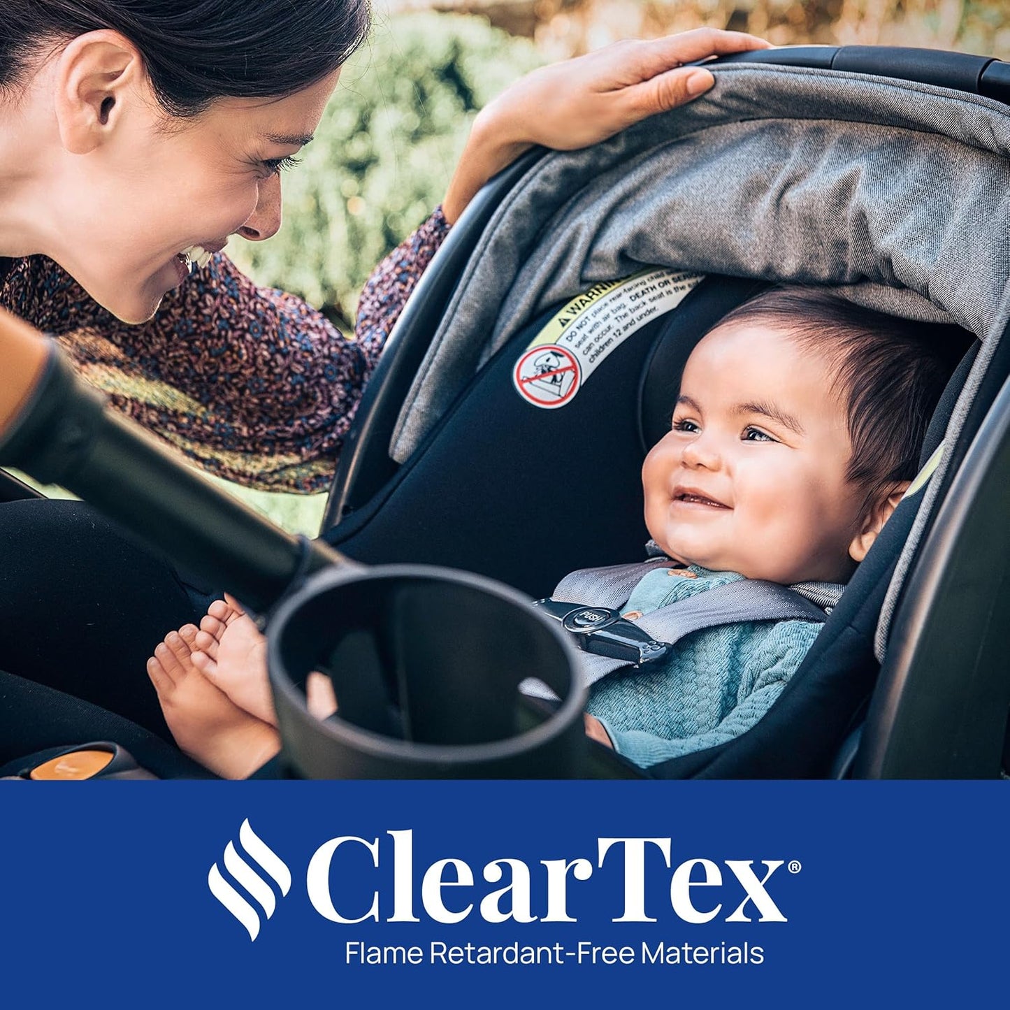 New Chicco KeyFit Max Zip ClearTex Infant Car Seat and Base (Sierra/Beige) - Kidsy