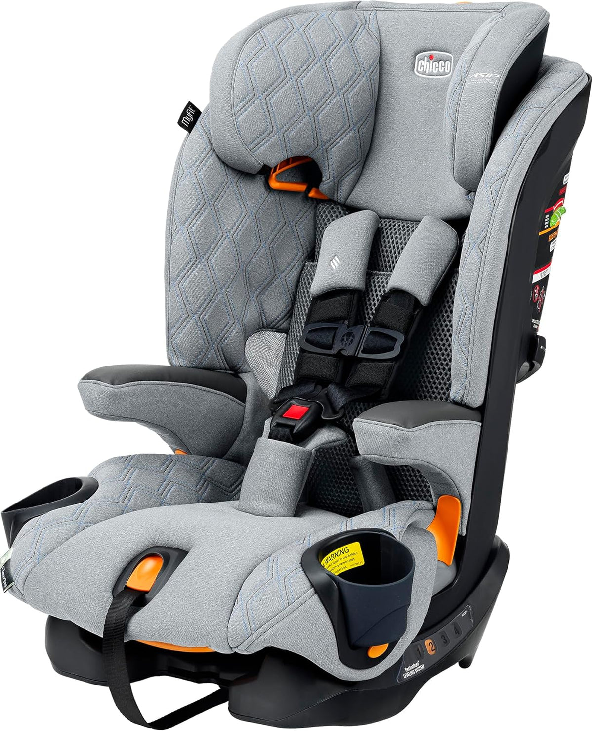 New Chicco MyFit Harness + Booster Car Seat (MyFit Air with ClearTex, Stratus) - Kidsy