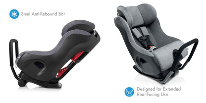 New Clek Fllo Convertible Car Seat (Edge Ziip) - Kidsy