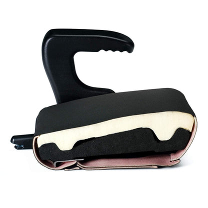 New Clek Ozzi Backless Booster Car Seat with Rigid LATCH (Carbon - Jersey Fabric) - Kidsy