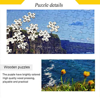 New Cliffs of Moher Ireland 500 Piece Jigsaw Puzzle - Kidsy