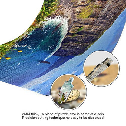 New Cliffs of Moher Ireland 500 Piece Jigsaw Puzzle - Kidsy