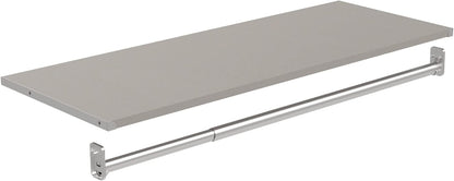 New ClosetMaid Modular Storage Shelf & Hang Rod Kit (Taupe) - Kidsy