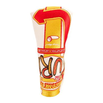 New CMC Design Golf Club Cover - Putter 'Barstool Golf The Turn' in Berry Color with Plush Interior and Faux Leather - for Golfers - Kidsy