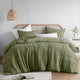 New Comfort Spaces Olive Green Queen Size Comforter Set - 3 Piece Pintuck Pleated Bedding Set (Shams) - Kidsy