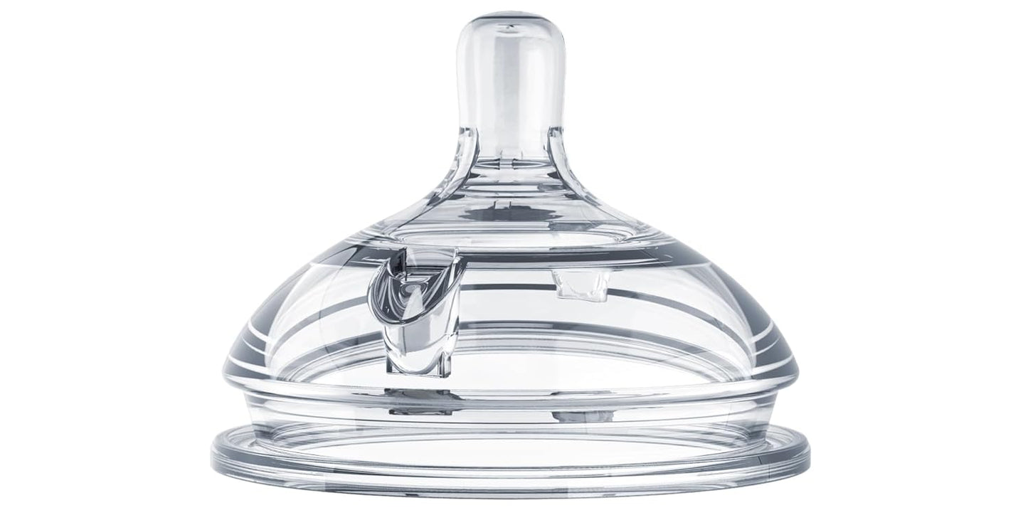 New Comotomo Silicone Replacement Nipple, Slow Flow, 0 - 3 Months, 2 Count (Pack of 1) - Kidsy