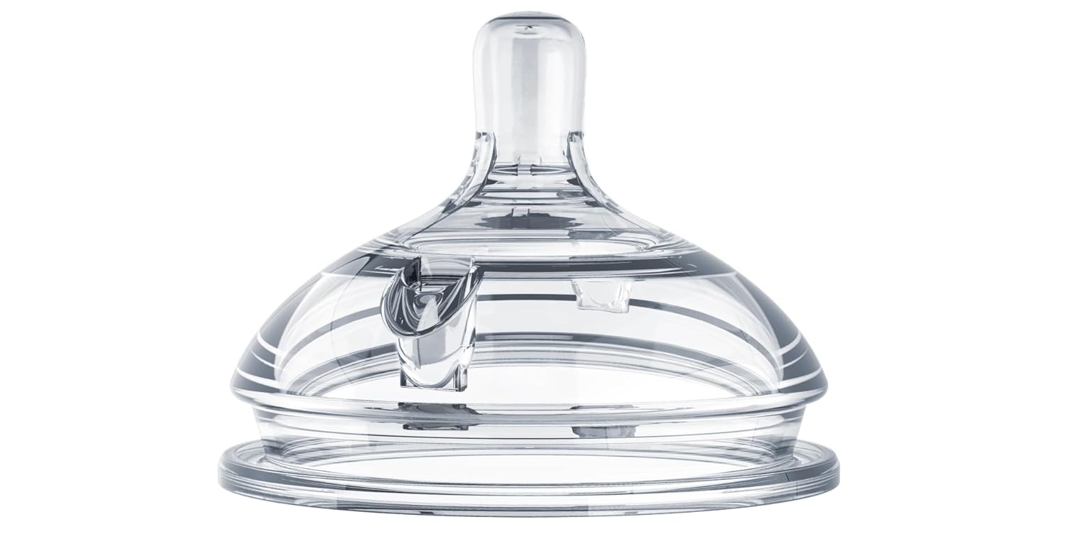 New Comotomo Silicone Replacement Nipple, Slow Flow, 0 - 3 Months, 2 Count (Pack of 1) - Kidsy