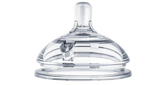 New Comotomo Silicone Replacement Nipple, Slow Flow, 0 - 3 Months, 2 Count (Pack of 1) - Kidsy