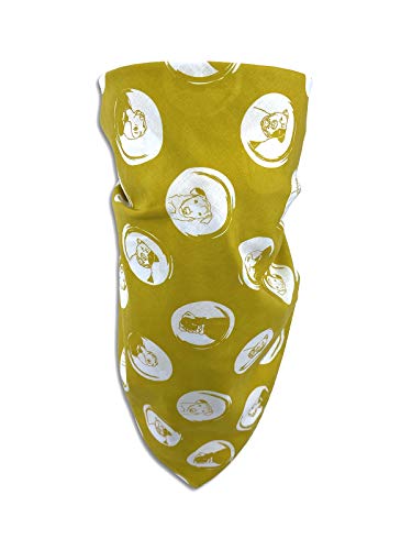New Con.Struct x Best Friends Bandana Mask 3 - Pack (Yellow Dog Sketch) - Kidsy