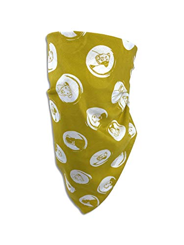 New Con.Struct x Best Friends Bandana Mask 3 - Pack (Yellow Dog Sketch) - Kidsy