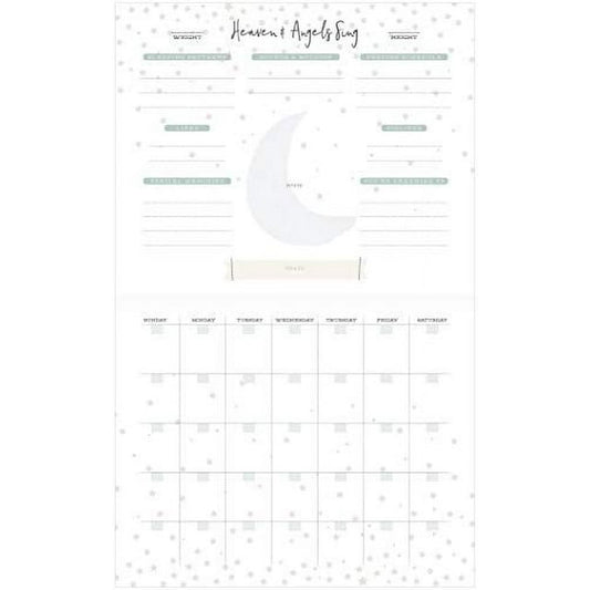 New C.R. Gibson Little Blessing Baby's First Year Calendar Memory Book, 11" x 18" - Kidsy
