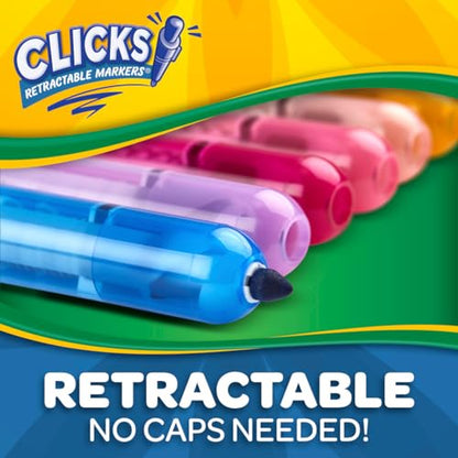 New Crayola Clicks Retractable Tip Washable Markers - Kidsy