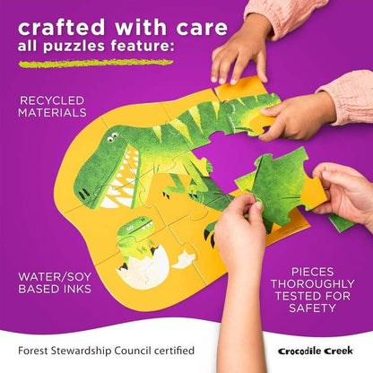 New Crocodile Creek 12 - Piece Mini Jigsaw Puzzle (Construction Zone) - Kidsy