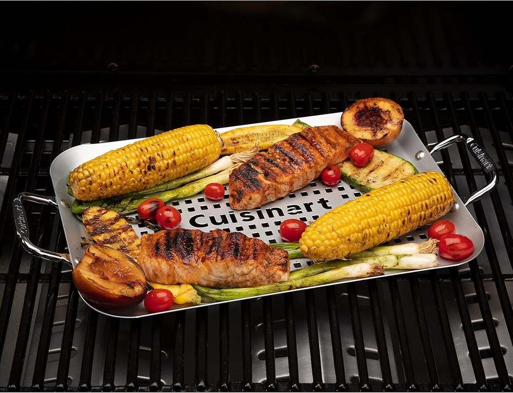 New Cuisinart CNP - 650 Non - Stick Rectangular Grill Topper - Kidsy