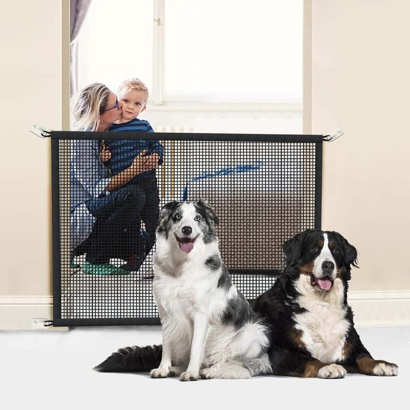 New Cupount Dog Gate Screen Mesh 29" x 30" Pack of 1 (Black) - Kidsy