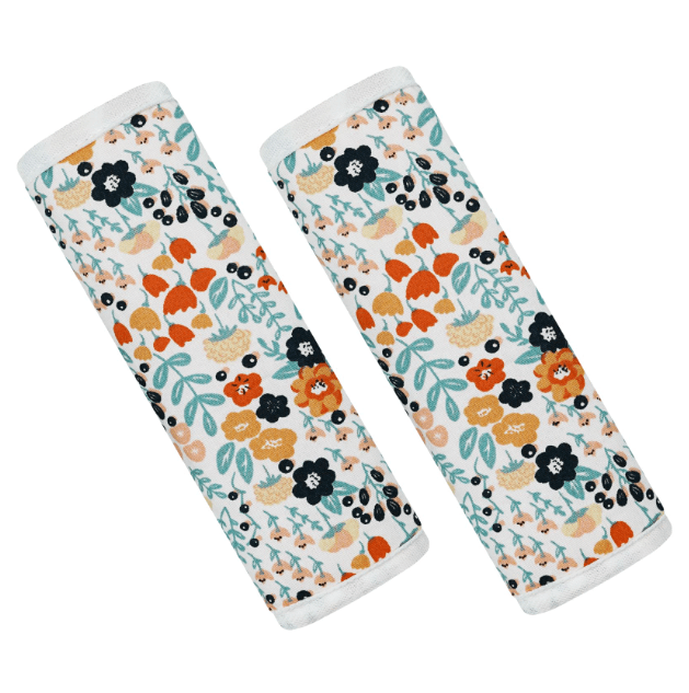 New CUXFLS Baby Strap Covers - 2 Pack (Pink Flower) - Kidsy