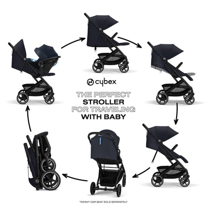 New CYBEX Beezy 2 Compact Travel Stroller (Dark Blue) - Kidsy