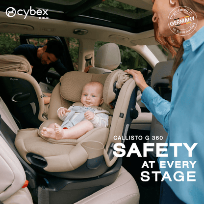 New Cybex Callisto G 360 Rotating All - in - One Convertible Car Seat (Almond Beige) - Kidsy