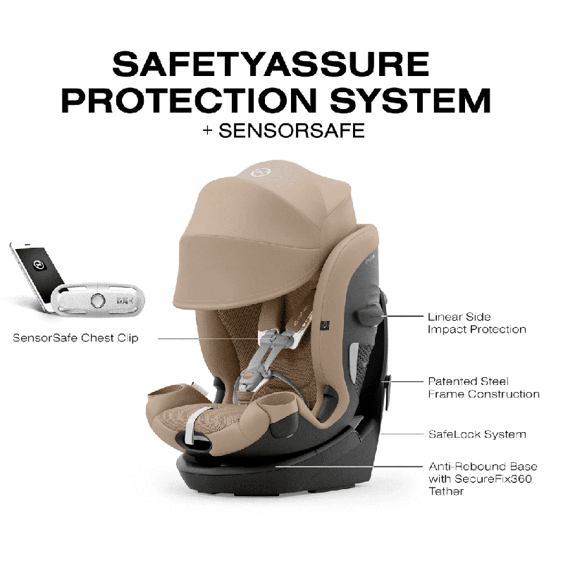 New Callisto G 360 Rotating Convertible Car Seat (Almond Beige