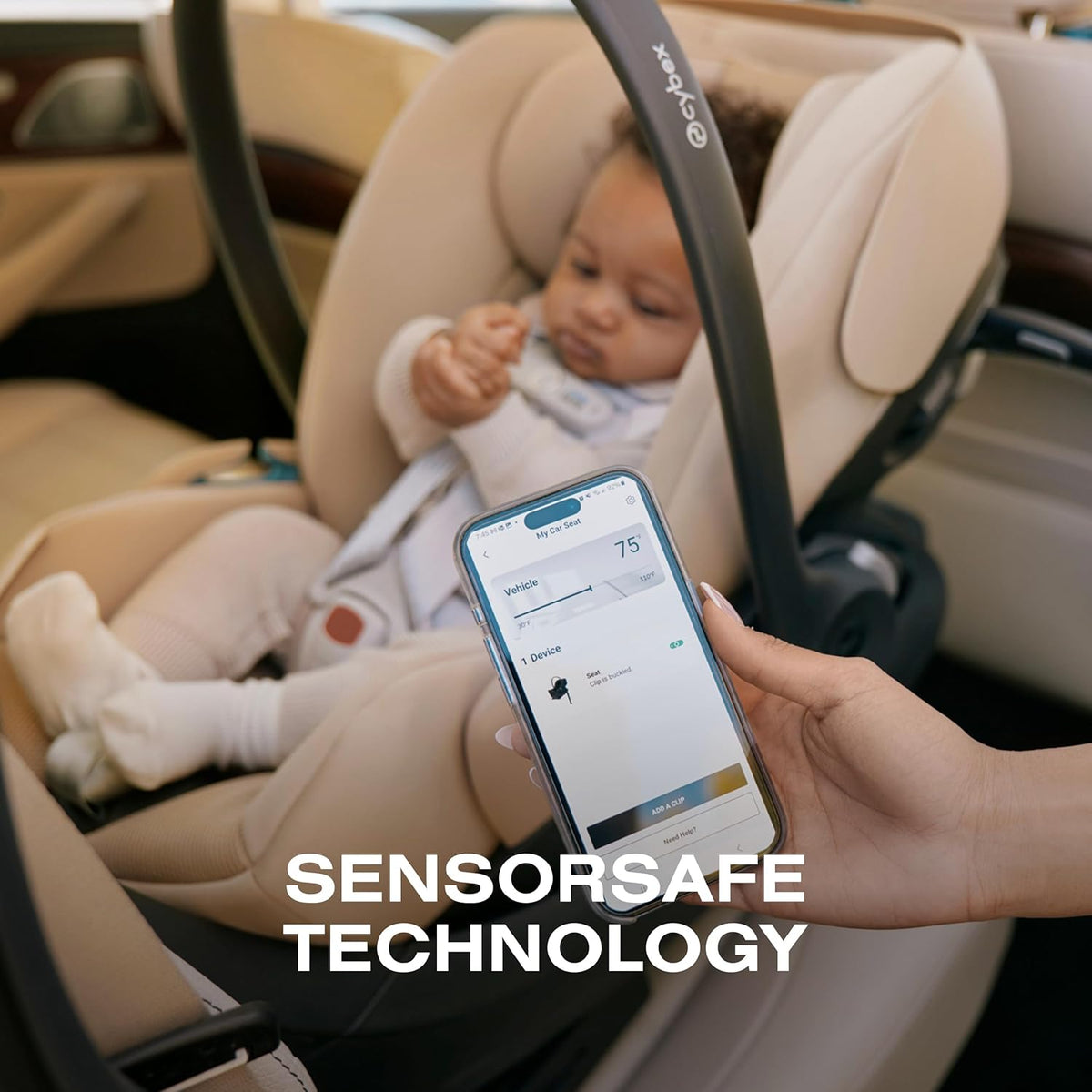 New Cybex Cloud G Pro Infant Car Seat with SensorSafe (Moon Black) - Kidsy