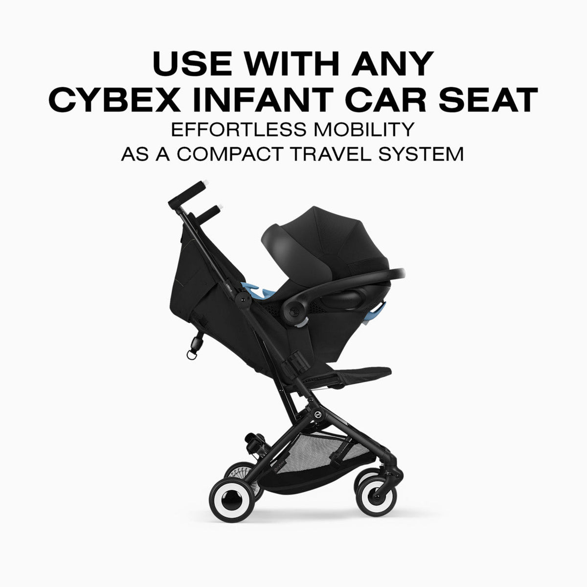 New Cybex LIBELLE Ultra Lightweight Travel Stroller (Magic Black) - Kidsy