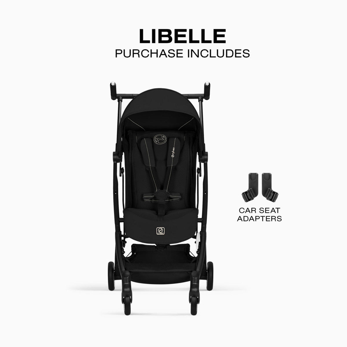 New Cybex LIBELLE Ultra Lightweight Travel Stroller (Magic Black) - Kidsy