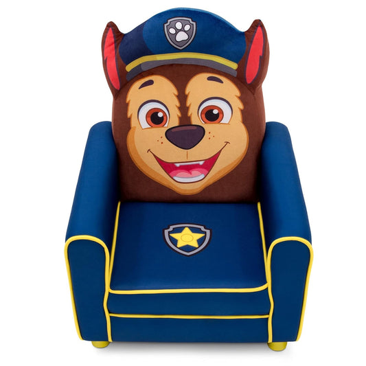 New Delta Children Figural Upholstered Kids Chair (Nick Jr. PAW Patrol Chase, Blue) - Kidsy