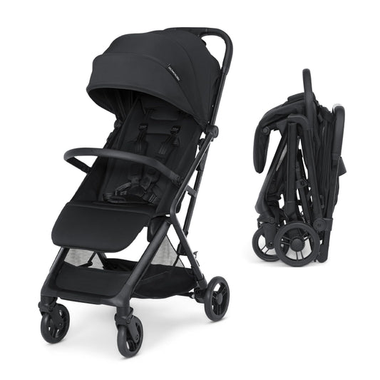 New Delta Children Icon Ultra Compact Travel Stroller with One-Hand Fold (Black) - Kidsy