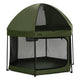 New Delta Children Jeep Hexagon Pop Up Play Yard with Removable Canopy (Olive Green) - Kidsy