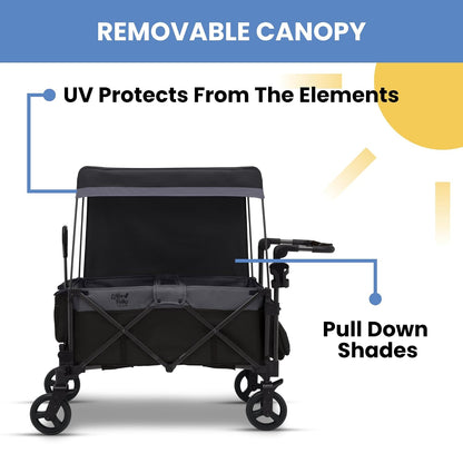 New Delta Children Little Folks City Wagon Cruiser (Black/Grey) - Kidsy